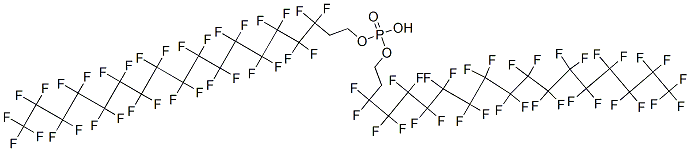 bis[3,3,4,4,5,5,6,6,7,7,8,8,9,9,10,10,11,11,12,12,13,13,14,14,15,15,16,16,17,17,18,18,18-tritriacontafluorooctadecyl] hydrogen phosphate Structure