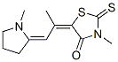 3-methyl-5-[1-methyl-2-(1-methylpyrrolidin-2-ylidene)ethylidene]rhodanine 구조식 이미지