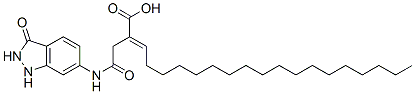 2-[2-[(2,3-dihydro-3-oxo-1H-indazol-6-yl)amino]-2-oxoethyl]icosenoic acid Structure