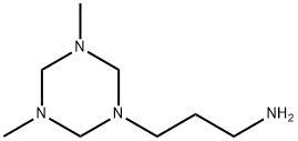 테트라히드로-3,5-디메틸-1,3,5-트리아진-1(2H)-프로필아민 구조식 이미지