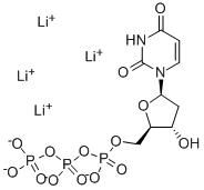 2'-DEOXYURIDINE5'-삼인산테트라리튬염 구조식 이미지