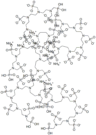 decaammonium [2,5,8,11,14,17-hexakis(phosphonatomethyl)-2,5,8,11,14,17-hexaazaoctadecane-1,18-diyl]bisphosphonate  Structure