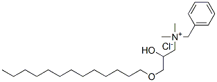 benzyl[2-hydroxy-3-(tridecyloxy)propyl]dimethylammonium chloride Structure