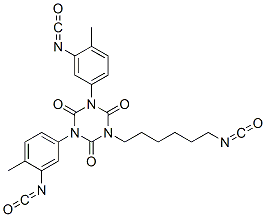 1-(6-isocyanatohexyl)-3,5-bis(3-isocyanato-p-tolyl)-1,3,5-triazine-2,4,6(1H,3H,5H)-trione Structure
