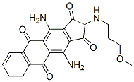 4,11-diamino-2-[(3-methoxypropyl)amino]-1H-cyclopent[b]anthracene-1,3,5,10(2H)-tetrone  구조식 이미지
