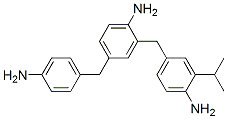 2-[(4-amino-3-isopropylphenyl)methyl]-4-[(4-aminophenyl)methyl]aniline 구조식 이미지