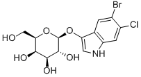 5-Bromo-6-chloro-3-indolyl-beta-D-galactoside Structure