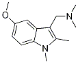 [(5-methoxy-1,2-dimethyl-1H-indol-3-yl)methyl]dimethylamine Structure