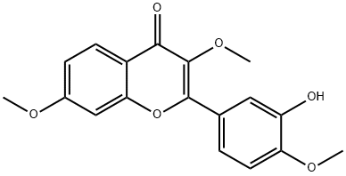 2-(3-Hydroxy-4-methoxyphenyl)-3,7-dimethoxy-4H-chromen-4-one Structure