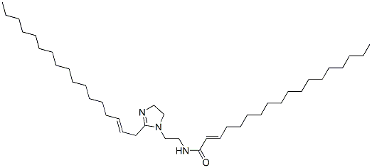 N-[2-[2-heptadecenyl-4,5-dihydro-1H-imidazol-1-yl]ethyl]octadecenamide  Structure