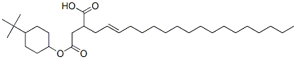 [4-(tert-butyl)cyclohexyl] hydrogen 2-octadecenylsuccinate Structure