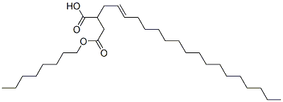 octyl hydrogen 2-octadecenylsuccinate Structure