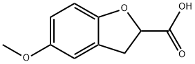 5-METHOXY-2,3-DIHYDRO-BENZOFURAN-2-CARBOXYLIC ACID Structure