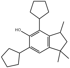 4,6-dicyclopentyl-1,1,3-trimethylindan-5-ol  Structure