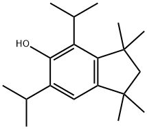 4,6-bis(isopropyl)-1,1,3,3-tetramethylindan-5-ol  구조식 이미지