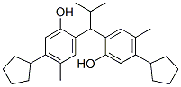 2,2'-(2-methylpropylidene)bis[5-cyclopentyl-p-cresol] 구조식 이미지