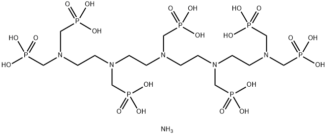 nonaammonium pentahydrogen [[(phosphonatomethyl)imino]bis[ethylene[(phosphonatomethyl)imino]ethylenenitrilobis(methylene)]]tetrakisphosphonate Structure