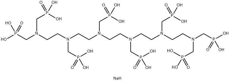 nonasodium heptahydrogen [ethane-1,2-diylbis[[(phosphonatomethyl)imino]ethane-2,1-diyl[(phosphonatomethyl)imino]ethane-2,1-diylnitrilobis(methylene)]]tetrakisphosphonate 구조식 이미지