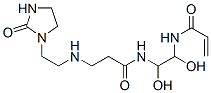 N-[1,2-dihydroxy-2-[[1-oxo-3-[[2-(2-oxoimidazolidin-1-yl)ethyl]amino]propyl]amino]ethyl]acrylamide  구조식 이미지