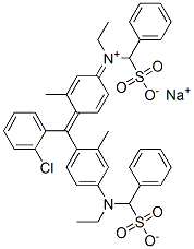 수소[4-[(2-클로로페닐)[4-[에틸(술포나토벤질)아미노]-o-톨릴]메틸렌]-3-메틸시클로헥사-2,5-디엔-1-일리덴](에틸)(술포나토벤질)암모늄,나트륨염 구조식 이미지