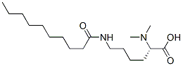 N2,N2-dimethyl-N6-(1-oxodecyl)-L-lysine 구조식 이미지