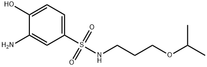 3-아미노-4-히드록시-N-[3-(1-메틸에톡시)프로필]벤젠술폰아미드 구조식 이미지