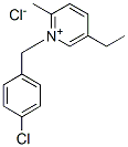 1-[(4-chlorophenyl)methyl]-5-ethyl-2-methylpyridinium chloride Structure