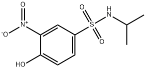 4-hydroxy-N-isopropyl-3-nitrobenzenesulphonamide Structure