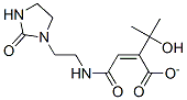 2-hydroxyisopropyl 4-oxo-4-[[2-(2-oxoimidazolidin-1-yl)ethyl]amino]isocrotonate Structure