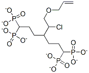 3-(allyloxy)-2-chloropropylidene dipropyl diphosphonate  Structure