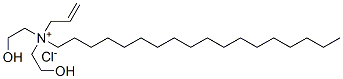 allylbis(2-hydroxyethyl)octadecylammonium chloride Structure