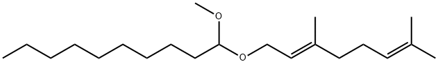 (E)-1-[(3,7-dimethyl-2,6-octadienyl)oxy]-1-methoxy,(E) Structure