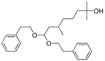 2,6-디메틸-8,8-비스(2-페닐에톡시)옥탄-2-올 구조식 이미지