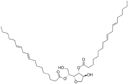 Sorbitan, di-9,12-octadecadienoate, (all-Z)- Structure