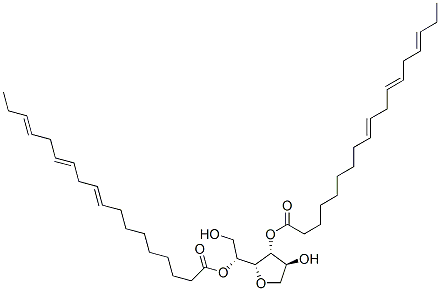 Sorbitan, di-9,12,15-octadecatrienoate, (all-Z)- 구조식 이미지
