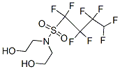 1,1,2,2,3,3,4,4-octafluoro-N,N-bis(2-hydroxyethyl)butane-1-sulphonamide 구조식 이미지