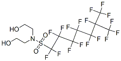 heptadecafluoro-N,N-bis(2-hydroxyethyl)isooctanesulphonamide Structure