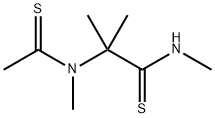 Propanethioamide,  N,2-dimethyl-2-[methyl(1-thioxoethyl)amino]- Structure