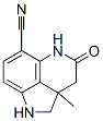 Pyrrolo[4,3,2-de]quinoline-6-carbonitrile,  1,2,2a,3,4,5-hexahydro-2a-methyl-4-oxo- 구조식 이미지