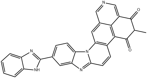 8-(1H-benzimidazol-2-yl)-2-methyl-1H-benzimidazo[1,2-a]isoquino[5,4-fg]quinoline-1,3(2H)-dione Structure