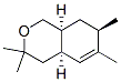 (4aalpha,7beta,8aalpha)-3,4,4a,7,8,8a-hexahydro-3,3,6,7-tetramethyl-1H-2-benzopyran Structure