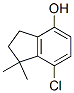 7-클로로-1,1-디메틸인단-4-올 구조식 이미지