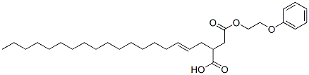 4-(2-phenoxyethyl) hydrogen 2-octadecenylsuccinate Structure