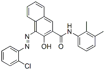 4-[(2-chlorophenyl)azo]-N-(dimethylphenyl)-3-hydroxynaphthalene-2-carboxamide 구조식 이미지