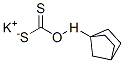 O-bicyclo[2.2.1]heptyl hydrogen dithiocarbonate , potassium salt 구조식 이미지