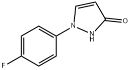 1,2-DIHYDRO-1-(4-FLUOROPHENYL)-3H-PYRAZOL-3-ONE Structure