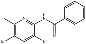 N-(3,5-DIBROMO-6-METHYL-2-PYRIDINYL)-BENZAMIDINE Structure