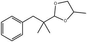 2-[(1,1-dimethyl-2-phenyl)ethyl]-4-methyl-1,3-dioxolane 구조식 이미지