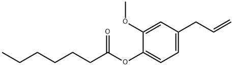 4-allyl-2-methoxyphenyl heptanoate Structure
