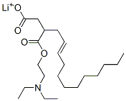 lithium 1-[2-(diethylamino)ethyl] 2-dodecenylsuccinate Structure